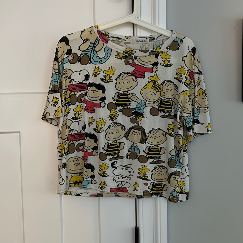 Snoopy cropped tee